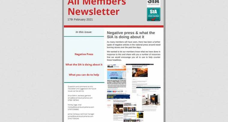 Image for SIA defence of press attack on wood burning stoves